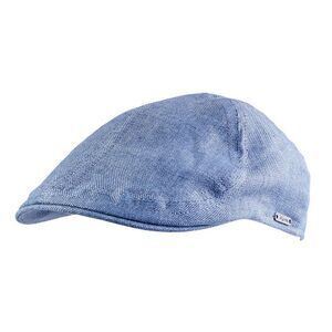 Wigens Men's Linen Pub Cap with Curved Peak